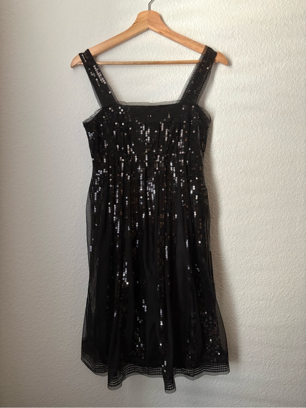 Y2K Black Sequin Midi Dress